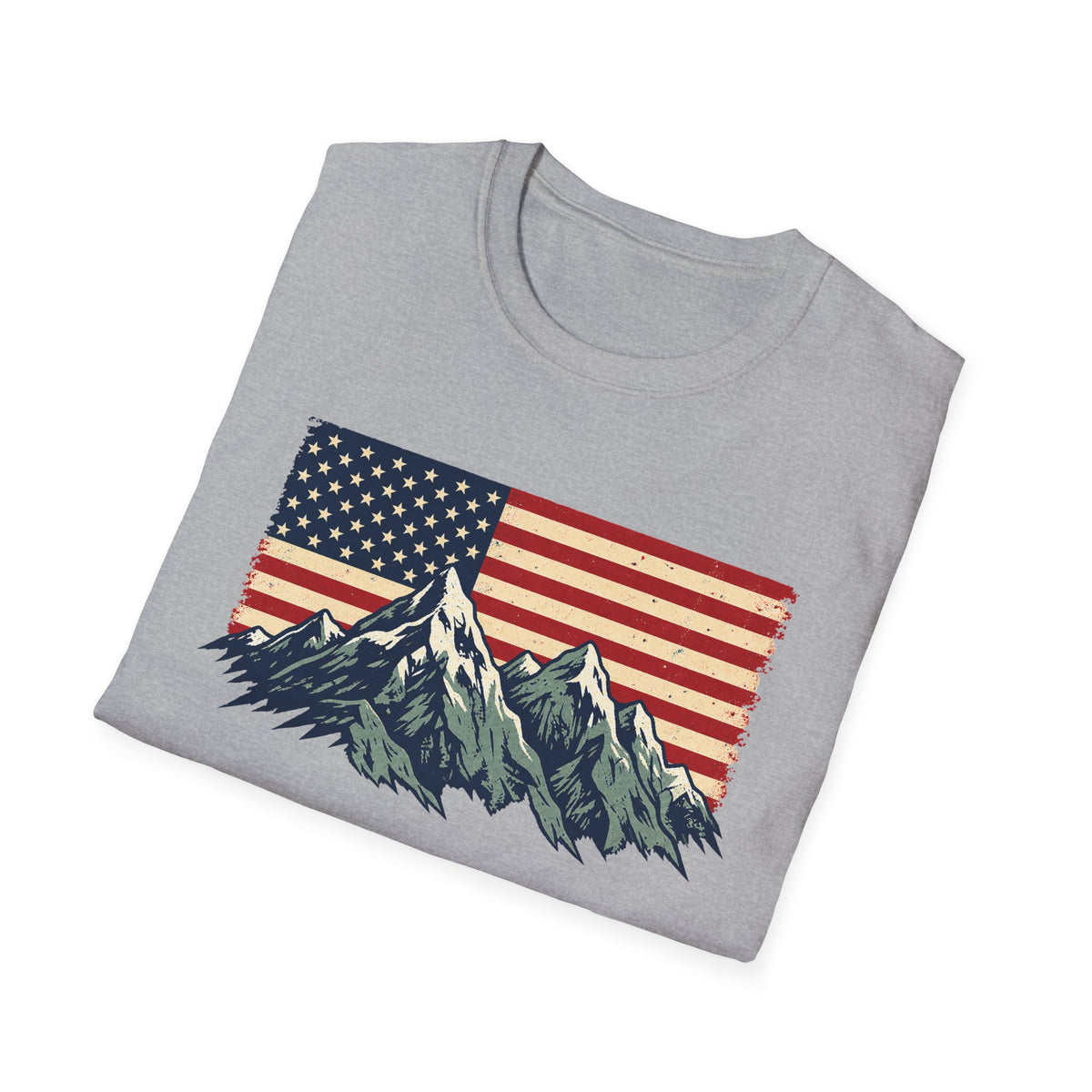 American Flag Mountains Tee