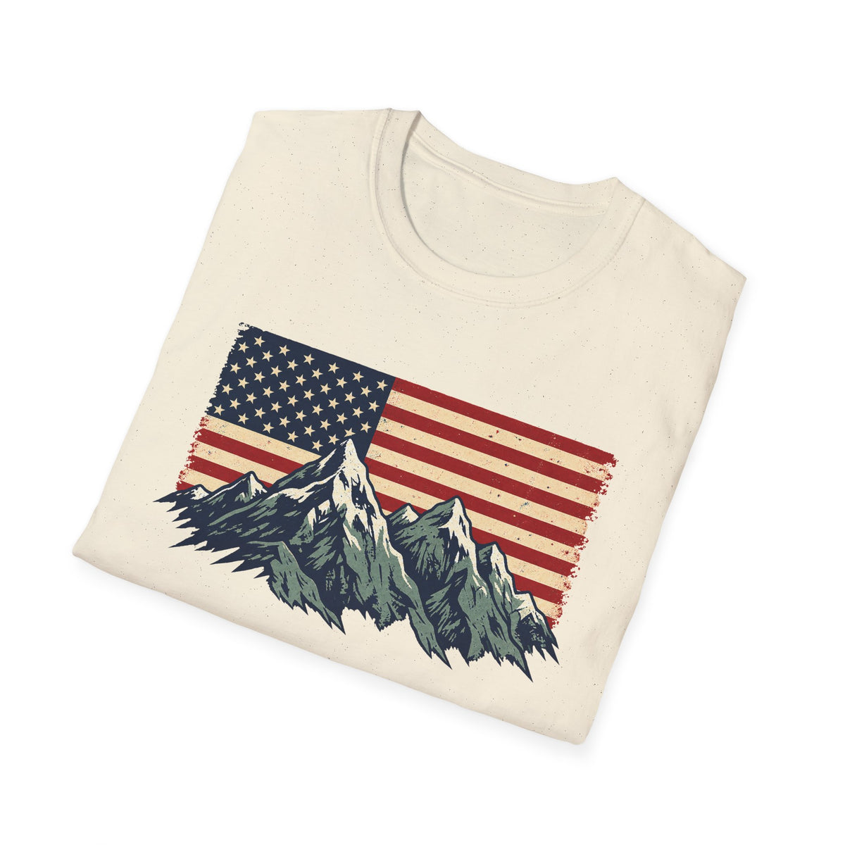 American Flag Mountains Tee