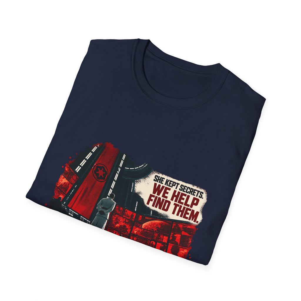 She Kept Secrets. We Help Find Them. Tee
