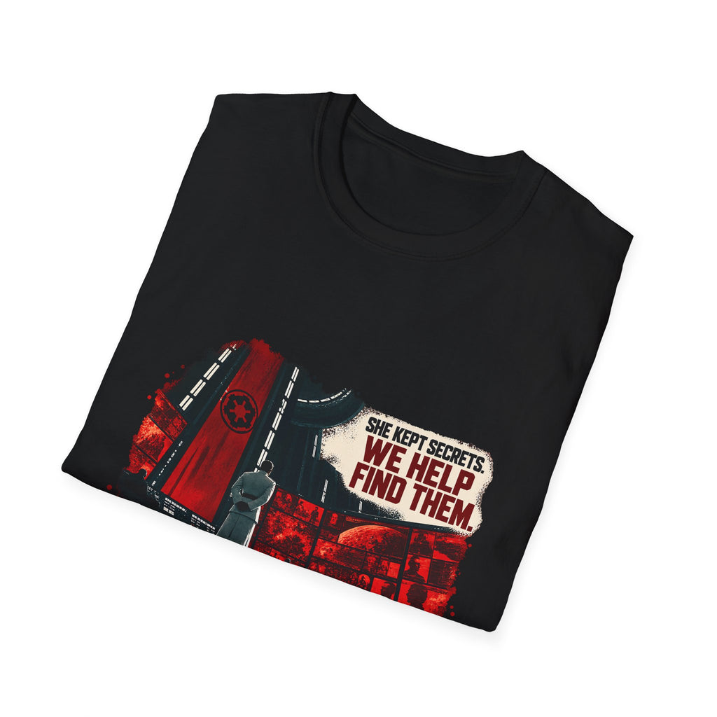 She Kept Secrets. We Help Find Them. Tee