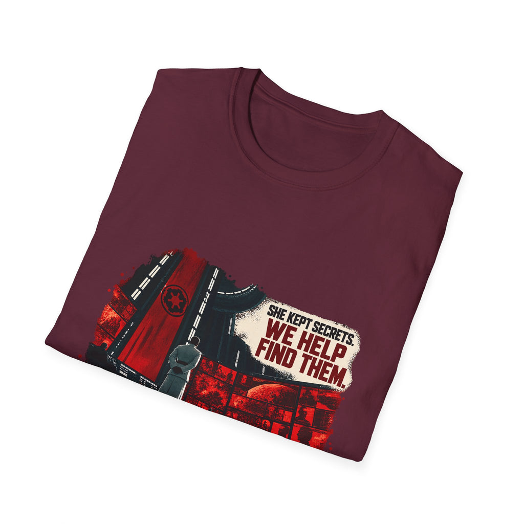 She Kept Secrets. We Help Find Them. Tee