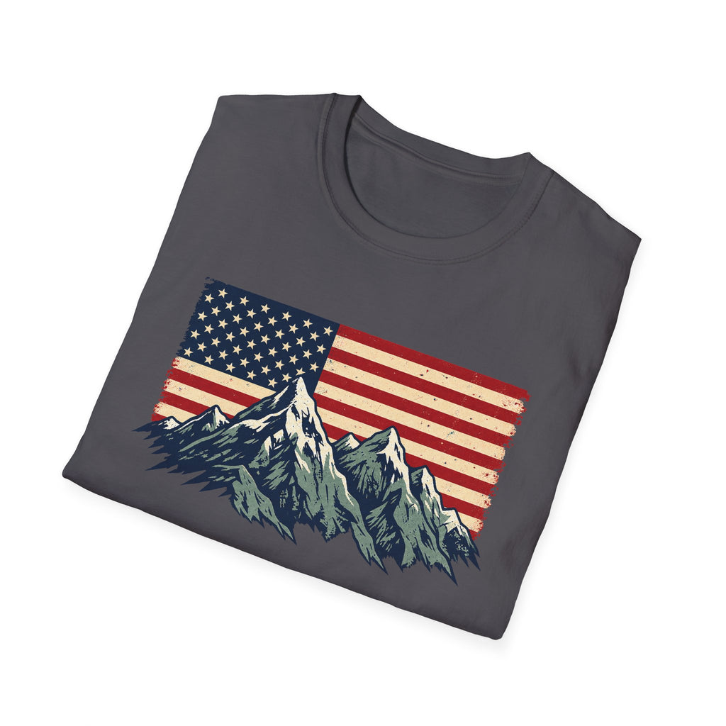 American Flag Mountains Tee