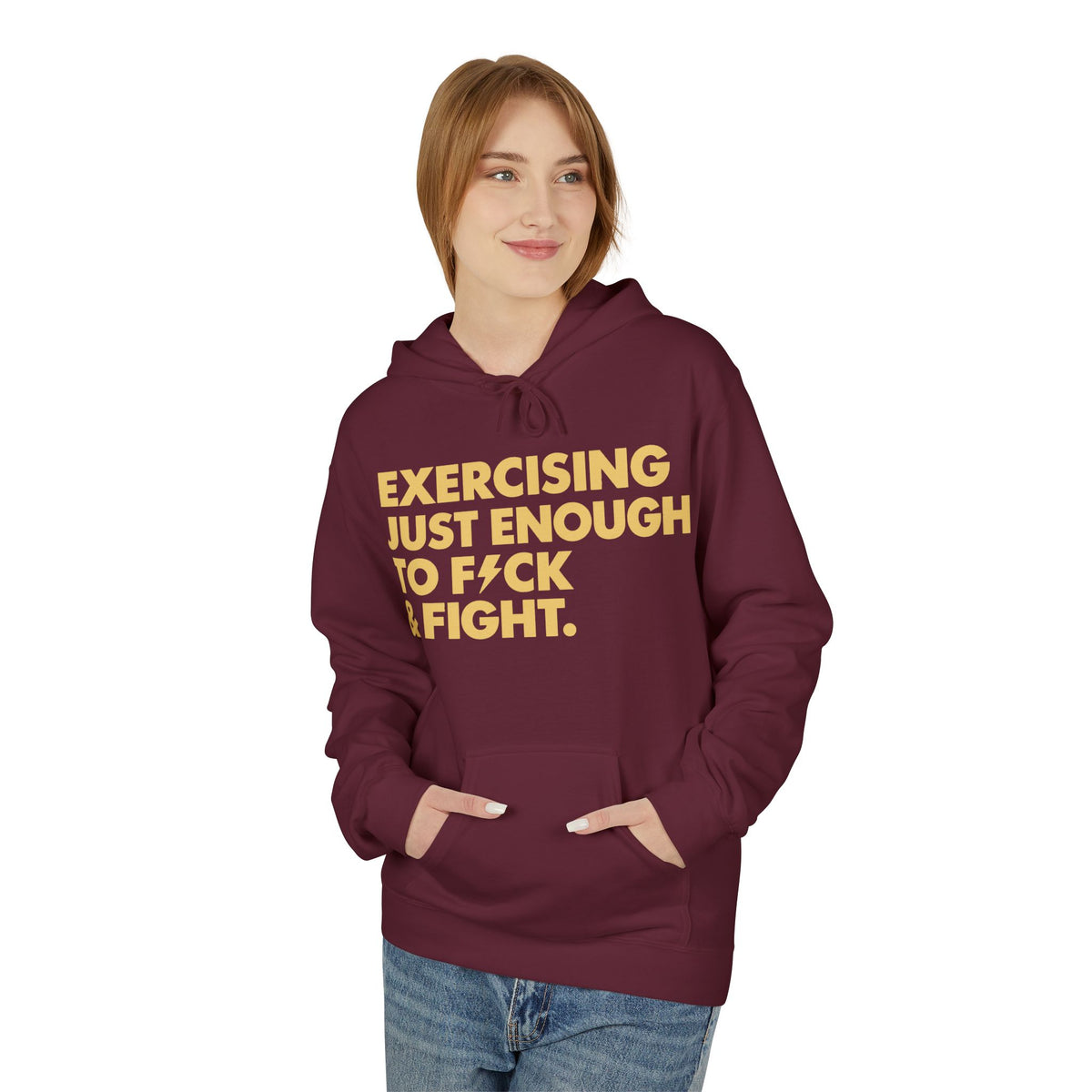 Exercising Just Enough Hoodie